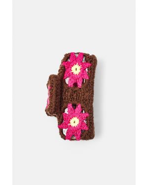 Pull&Bear Fermaglio Pelliccia Crochet - Bianco