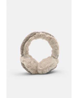 Pull&Bear Contrasterende Oorwarmers Van Imitatiebont - Grijs