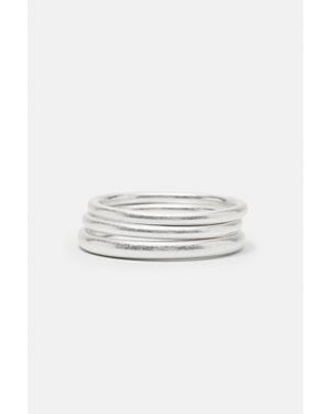 Pull&Bear Lot De 3 Bracelets Rigides - Blanc