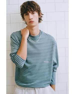 Pull&Bear Maglietta Stwd A Righe - Blu