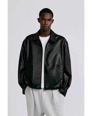 Pull&Bear Leereffect Jack - Zwart