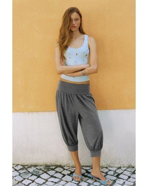 Pull&Bear Cropped Pofbroek - Grijs
