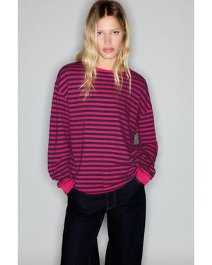 Pull&Bear T-Shirt À Manches Longues - Rouge