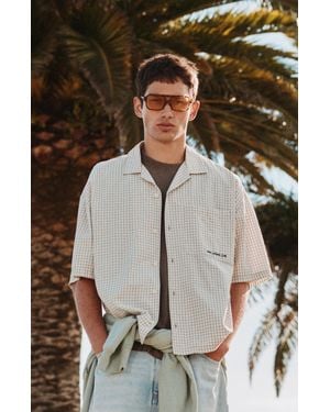 Pull&Bear Geruit Overhemd Met Korte Mouw - Meerkleurig