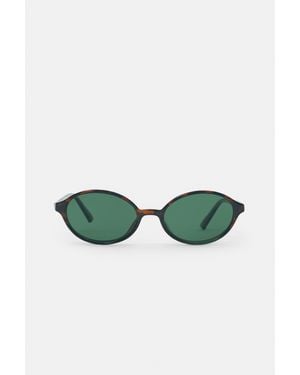 Pull&Bear Lunettes De Soleil Ovales En Pâte - Vert