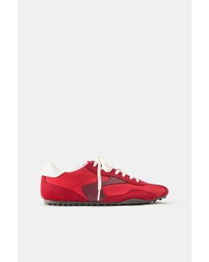 Pull&Bear Retro Sneakers - Rood
