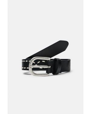 Pull&Bear Riem Met Sierstiksels - Zwart