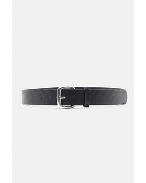 Pull&Bear Cintura Con Fibbia Quadrata - Nero