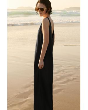 Pull&Bear Midi-Jurk Met Bandjes - Naturel