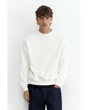 Pull&Bear Relax Fit Sweater - Wit