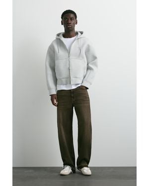 Pull&Bear Jeans Met Wijde Pijpen - Grijs