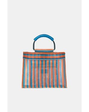 Pull&Bear Borsa A Righe - Arancione