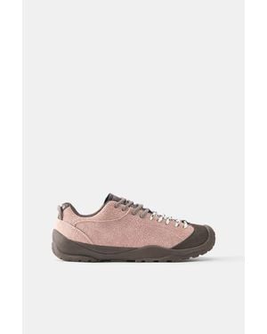 Pull&Bear Sneakers Trekking En Cuir - Rose
