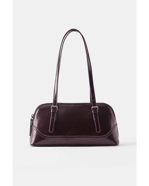 Pull&Bear Borsa A Spalla Bowling - Bianco