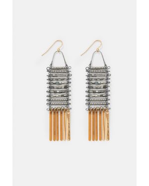 Pull&Bear Boucles D'Oreilles Pendantes À Perles - Métallisé