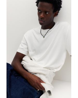 Pull&Bear Trui Met Korte Mouw - Wit