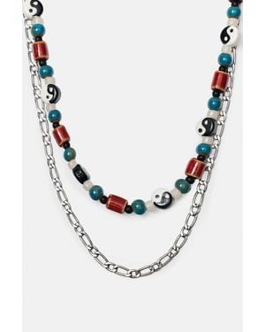 Pull&Bear Ketting Stwd Yin Yang - Wit