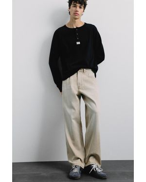 Pull&Bear Jean Regular Straight - Bleu