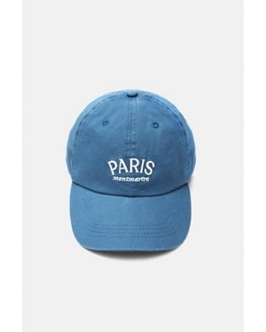Pull&Bear Cappello Con Ricamo Paris - Blu