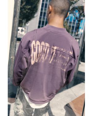 Pull&Bear Sweat Col Rond Stwd - Violet