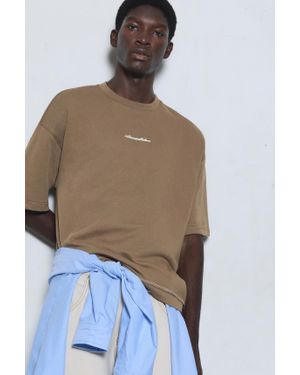 Pull&Bear Sweat Manches Courtes Relaxed - Multicolore