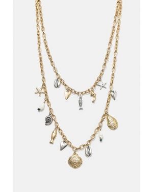 Pull&Bear Lot 2 Colliers Pendentifs - Blanc