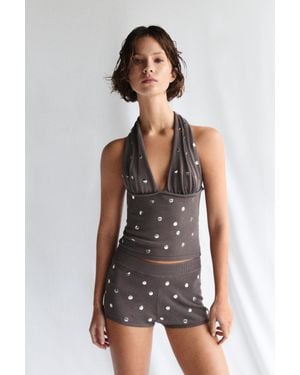 Pull&Bear Short En Maille À Clous - Multicolore