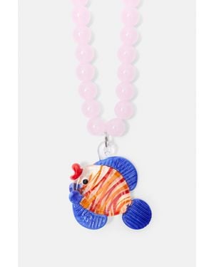 Pull&Bear Collier À Perles Pleasures X Stwd - Blanc