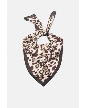 Pull&Bear Bandana Leopardata - Bianco