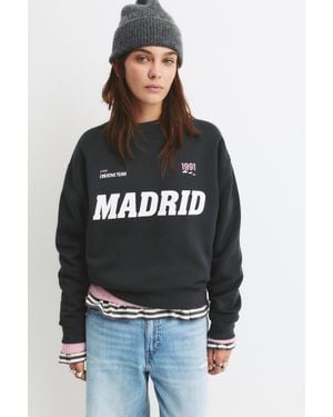 Pull&Bear Felpa Madrid - Nero