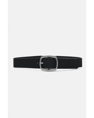 Pull&Bear Leereffect Riem - Zwart