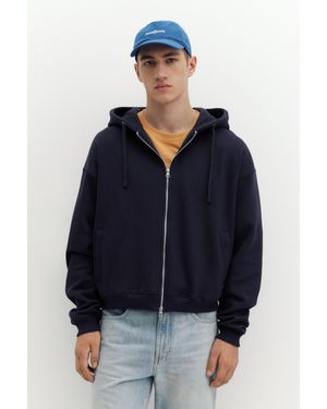 Pull&Bear Sweat À Capuche Zippé - Bleu