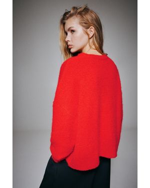 Pull&Bear Pull Basique En Maille - Rouge