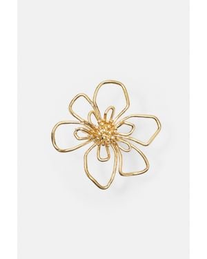 Pull&Bear Bague Fleur - Blanc