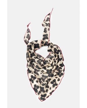 Pull&Bear Foulard Imprimé Animal - Blanc
