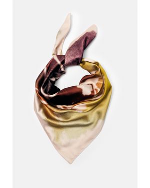 Pull&Bear Bandana Satinée À Fleurs - Rose