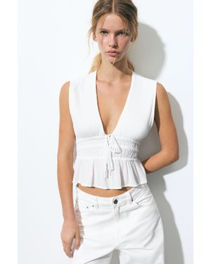 Pull&Bear Top - Bianco