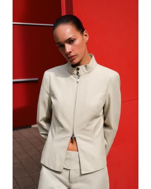 Pull&Bear Getailleerd Jack Met Opstaande Kraag - Rood