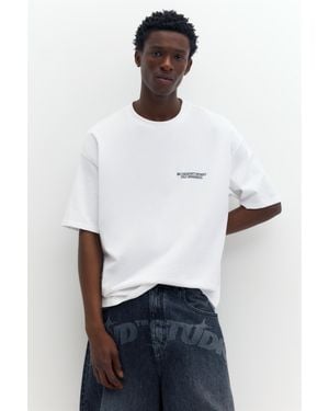 Pull&Bear Maglietta Grafica Creativity - Bianco