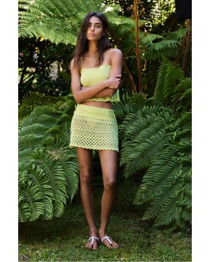 Pull&Bear Crochet Minirok - Groen