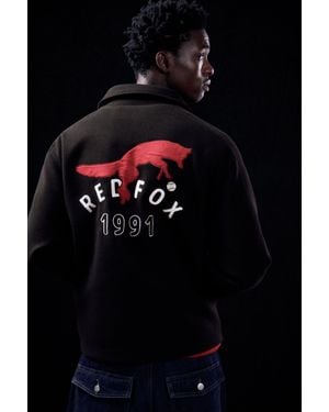 Pull&Bear Jack Van Stof Met Rits - Zwart