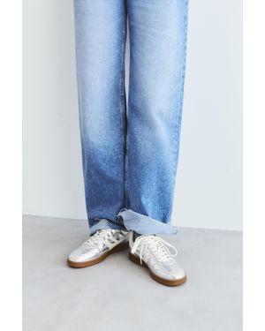 Pull&Bear Sneakers Rétro Métallisées - Bleu