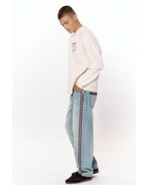 Pull&Bear Jean Baggy Disney X F1 Mickey - Bleu