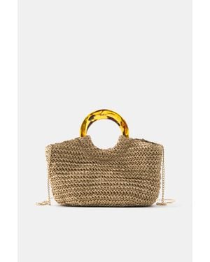 Pull&Bear Gevlochten Tas - Meerkleurig