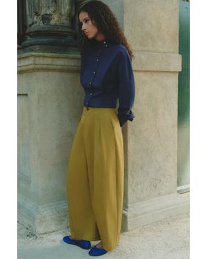 Pull&Bear Pantalon Barrel À Pinces - Vert