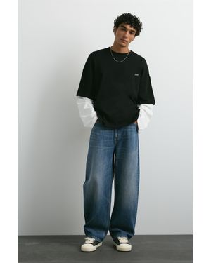 Pull&Bear Jeans Baggy A Palloncino - Multicolore