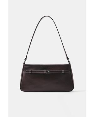 Pull&Bear Borsa A Spalla Con Fibbia - Nero