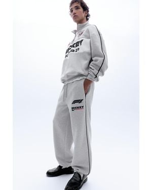 Pull&Bear Disney X F1 Joggingbroek - Grijs