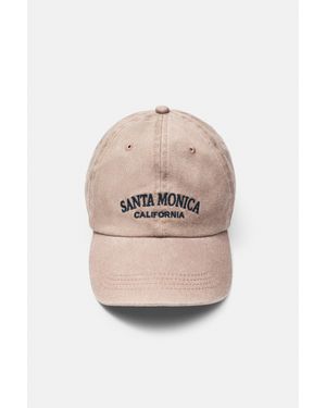 Pull&Bear Cappellino Grafica Santa Monica - Neutro
