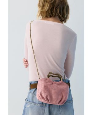 Pull&Bear Tas Met Metalen Handvat - Roze